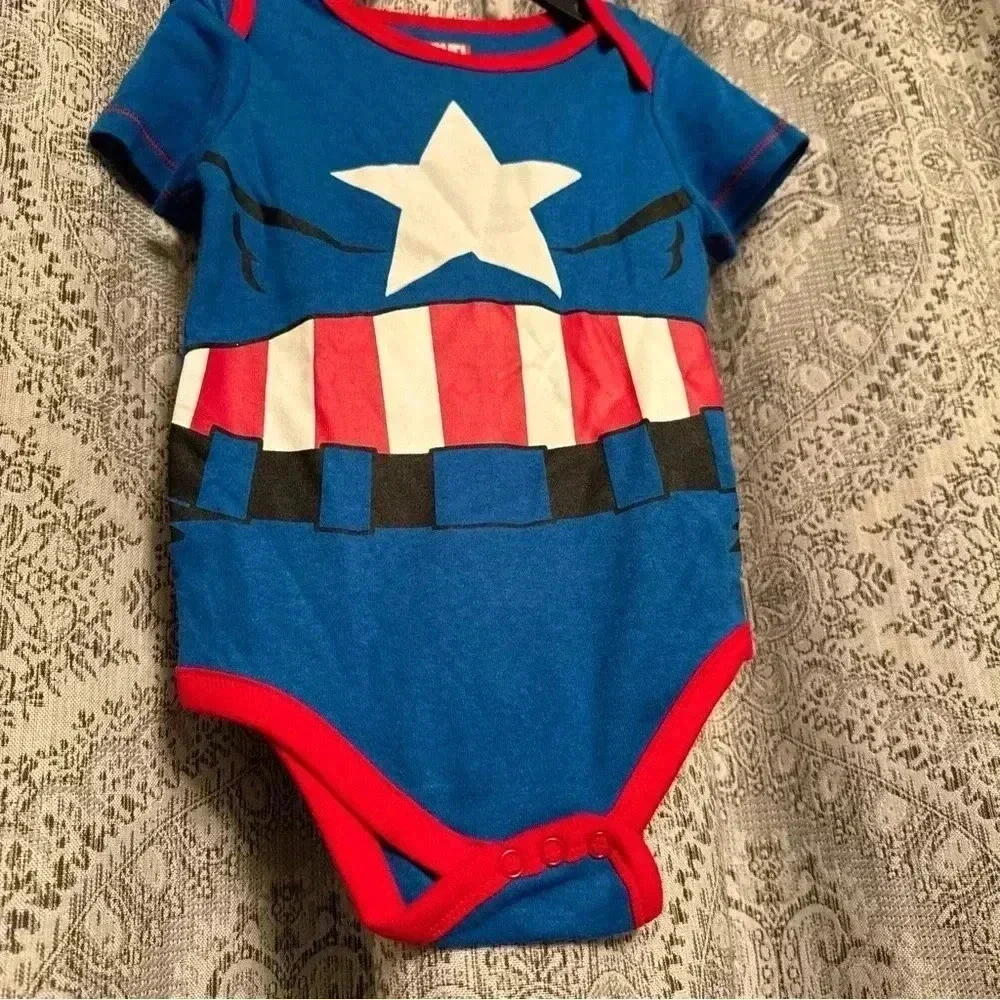Marvel Captain America Unisex Bodysuit NWOT